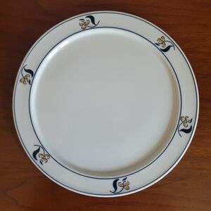 DANSK Dan14 salad plate 6 groups of berries on rim, blue rings
